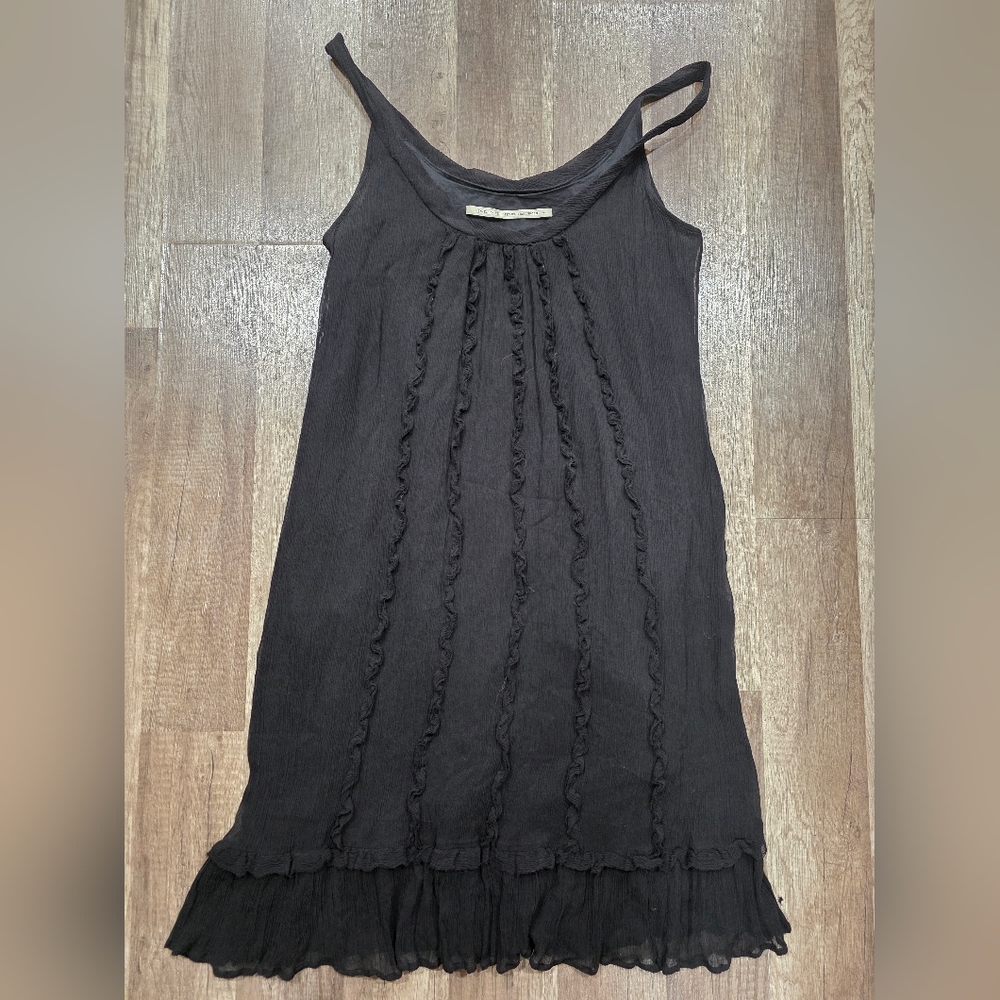 Whimsigoth Twelfth Street By Cynthia Vincent SILK Dress Dark Fairy Lagenlook